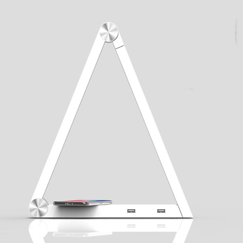 Wireless LED Triangle Desk Lamp Rechargeable Smart Light Home Art