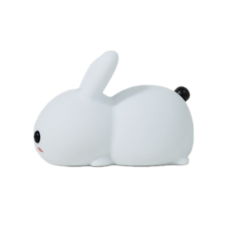 Colorful Rabbit Silicone Night Light Led Cute Charging Jade Rabbit