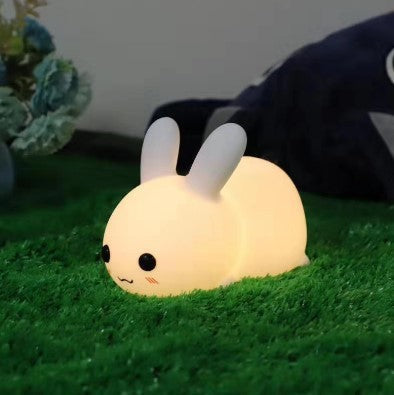 Colorful Rabbit Silicone Night Light Led Cute Charging Jade Rabbit