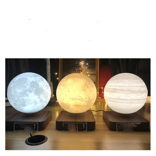 Floating magnetic night light lunar