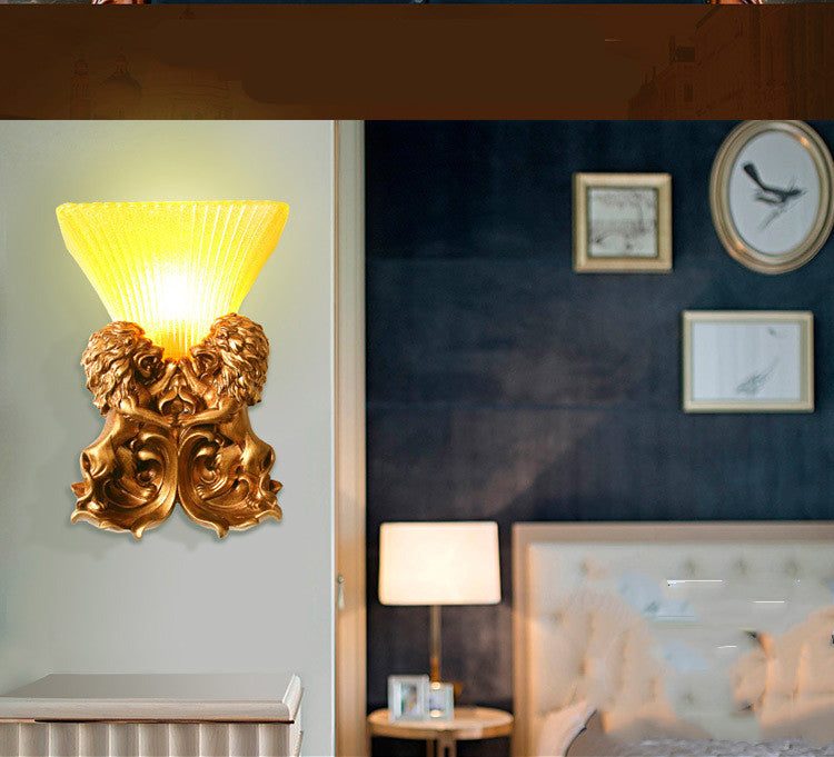 Vintage European wall light fixture