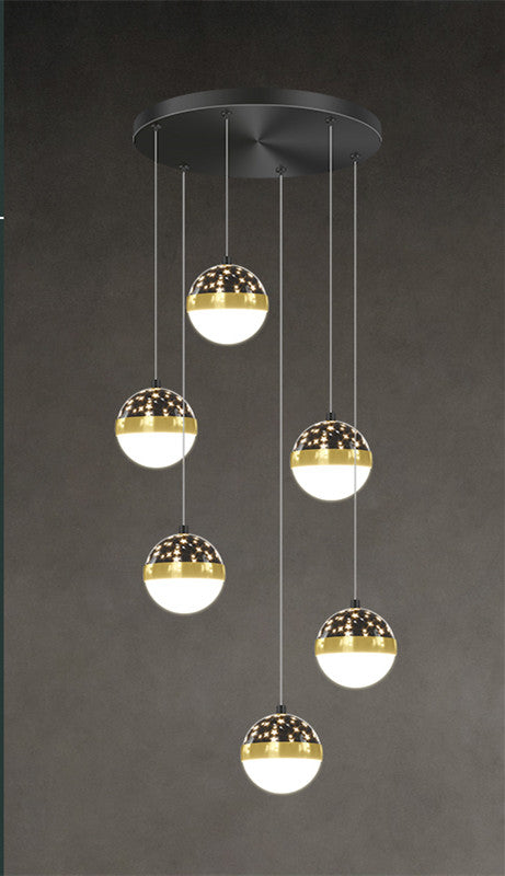 Scandinavian Elegance Premium Duplex Villa Staircase Pendant Light