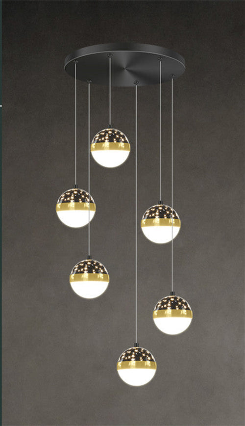 Scandinavian Elegance Premium Duplex Villa Staircase Pendant Light