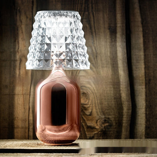 Chic Lounge Bedside Light Elegant Italian Artisan Mosaic Accent Lamp