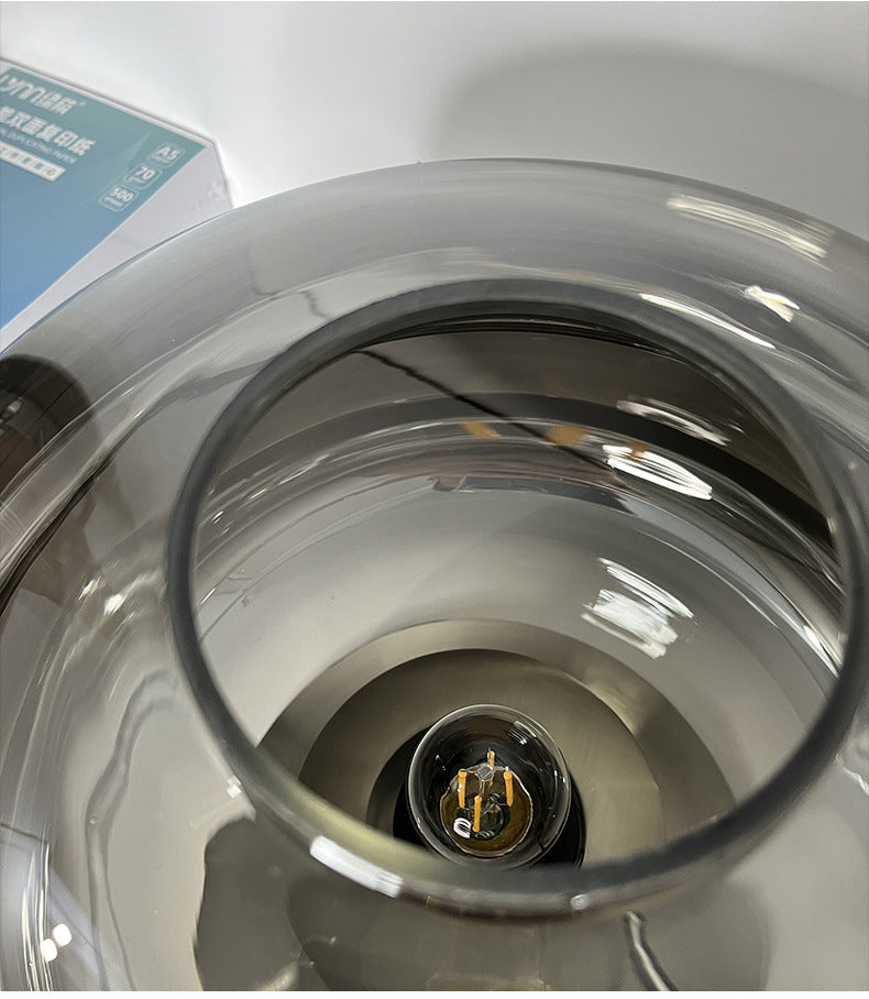 Contemporary Simple Glass Lounge Compact Side Light