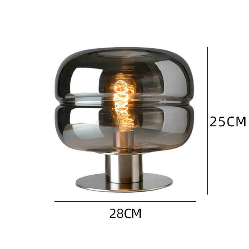 Contemporary Simple Glass Lounge Compact Side Light