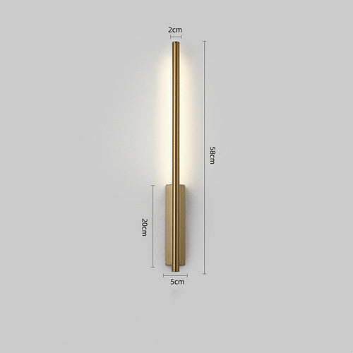 Sleek Gold Stripe Wall Light Scandinavian