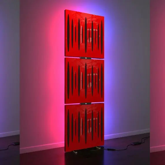 3x Pulsar Acoustic Panels w/ RGB Floor Lamp LED